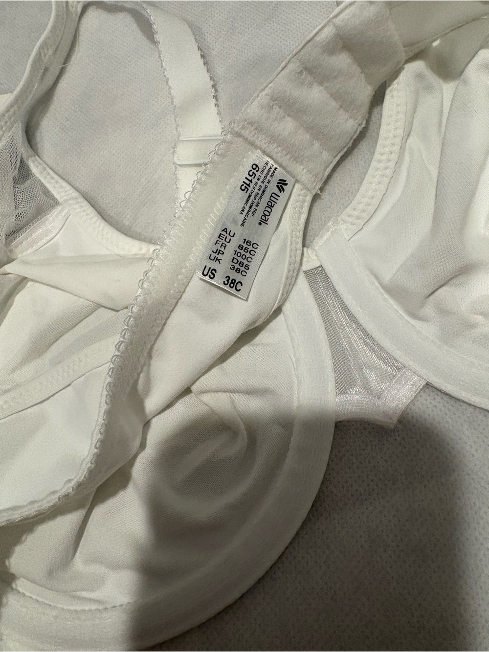 Wacoal White Underwire Support Bra - Picture 7 of 8